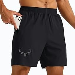 3Colours RGB Men's Outdoor Quick Dry Lightweight Sports Shorts Zipper Pockets Horn-image-5