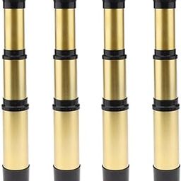 ATORSE Kids Handheld Zoomable Pirate Monocular Telescope Toy Gifts Golden x4-image-77