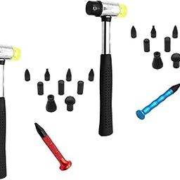 Bnf Car dents Repair Tool Paintless Dent Removal Hammer Tap Down Pen Hammer Red| Automotive Tools & Supplies| Automotive Repair Kits| Dent Repair Kits & Tools-23