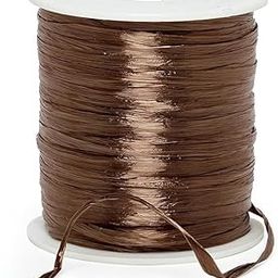 Brown Metallic Raffia Ribbon, 1/4 X 100 Yards-image-45