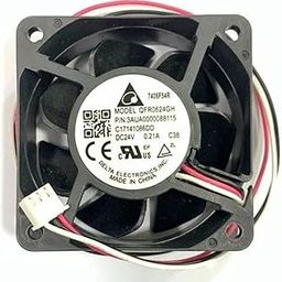 ESHMEET Lighting Hub Delta QFR0624GH DC Fan 24V-0.21A Air Cooling Fan 60 * 60 * 25mm 3-wire-10