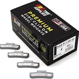 A2Z TIRE SUPPLIES P Series Hammer on ZINC Wheel Weights Coated (1.5oz) Box of 50pcs-image-82