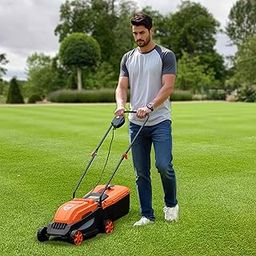 ROOTS & LEAF Electric Lawn Mower 1200W – 320mm Cutting Width, 3-Level Height Adjustment (25/45/65mm), 30L Grass Box – Powerful Garden Grass Cutter Machine for Home & Lawn Care-22