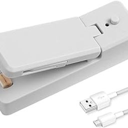 NIYANETAIL Mini Bag Sealer - 2 in 1 Heat Sealer and Cutter, Portable Handheld Sealing Machine for Plastic Bags, Food Storage, Snack Freshness, USB Rechargeable (USB R-Mini Seal)-image-26