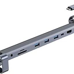 WeFly USB-C Docking Station Hub with HDMI 4K, 3 USB 3.0 Ports, LAN, SD Card Reader, 100W Power Delivery, Audio Jack-image-22