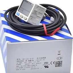 Digial Pressure Sensor, Dual Display, DP-100, DP-101-E-P, For Low Pressure -100 to 100 kPa, PNP Output, M5 Female + G1/8 Male Thread Pressure Port-18