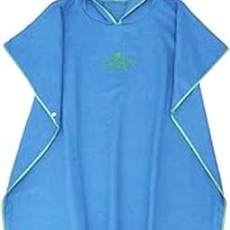 MERISHOPP™ Surf Poncho Quick-Drying Changing Robe Surfer Towel Hooded Cape Light Blue-image-72