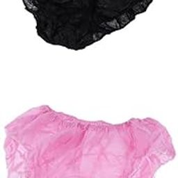 LICHTS®100 Packs Nonwoven Underwear Panties Handy Briefs Set for Travel Hotel Spa |Clothing Shoes & Accessories | Uniforms & Work Clothing | Hats|100 Pieces Underwear-image-34