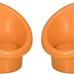 Nilkamal Plastic Tub Chair, Indoor Outdoor Multi-Purpose, Contemporary Modern Design, (Orange)-image-59