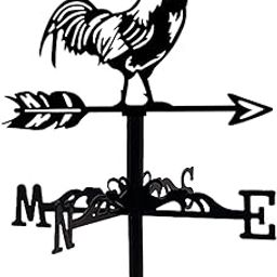 LOOM TREE Small Metal Weathervane Decorative Weather Vane for Farmhouse Courtyard Farm Chicken | Weathervanes | Garden D?©cor | Yard, Garden & Outdoor Living-image-67