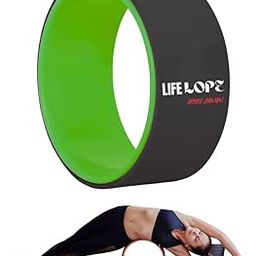 Lifelope Yoga Wheel For Stretching Yoga Wheel for Back Bends, Exercise, Workout Yoga Accessories for Women & Men Exercise Roller Yoga Equipment for Home Workout, Yoga Chirp Wheel 12Inch (Black)-picture-18