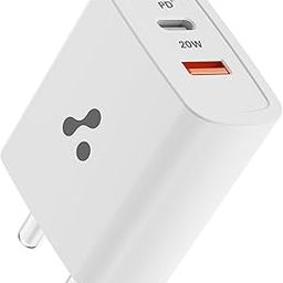 Ambrane 20W Dual Port BoostedSpeed USB Charger with Power Delivery & Quick Charge, Made in India, Multi-Layer Protection, iPhone & Android Compatibility (Raap H11, White)-16