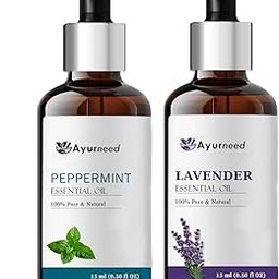 Sunburn Relief with Lavender and Peppermint Essential Oil – Instant Cooling and Soothing (Pack of 2, 15ml)-17