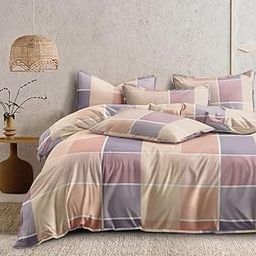 Laying Style™ 1 Reversible Comforter Super King Size 108 x 108 Both Side Same Print 1 Bedsheet King Size 108 * 108 inches and 2 Pillow Cover 4 Pieces Bedding Set | AC Quilt | AC Dohar-Multicolor-image-117