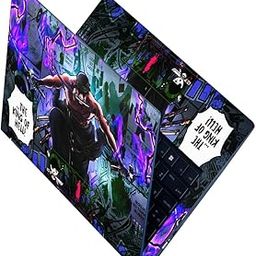 Finearts Full Body Laptop Skin Upto 15.6 inch Sticker Compatible for Dell/HP/Lenovo/Acer/Sony All Laptop Size Upto 14 to 15.6 Inch - The King of Hell Anime-picture-20