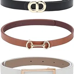 crusset Women's Vegan Leather Belt for Jeans and Pants, Stylish Adjustable Waist Belt for Women, Fashionable Casual Accessory (CB5087)-picture-0