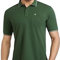Men's Modern Fit Solid Pattern Pure Cotton Half Sleeve Polo Neck Casual T-Shirt-image-38