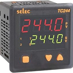 SELEC 3+3 digits 7 segnent LED dual display, dual set point temperature controller size : 72 x 72 mm-31