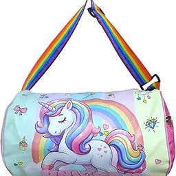 Uni-Corn Kid's Travel Duffle Bag, Duffle Bag for Kids, Sports Bag for Boys & Girls. Return Gifts Birthday Party. Travelling Bag, Carry Bag, Picnic Bag, Duffle Bag for Girls 1pcs-image-11