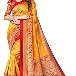 Womens Jacquard Standard Length Saree-picture-31