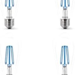 Philips 4-watt E27 ST64 LED Glass Amber Filament Bulb | Decorative LED Bulb for Home Decoration | Blue, Pack of 4-image-5
