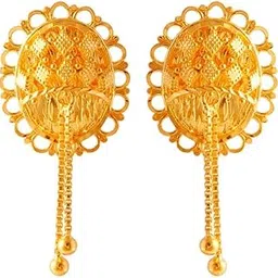 p.c. chandra jewellers 22k (916) Yellow Gold Stud Earrings for Women-picture-35