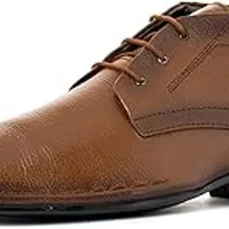 khadim's Lazard Black Leather Chukka Boots for Men-picture-44