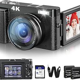 DIVINE 4K Digital Camera for Photography and Video, 48Mp Vlogging Camera with Sd Card Autofocus Anti-Shake (DDC-39)-97