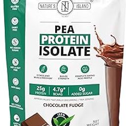 Nature’s Island Plant Protein 1 Kg | Canadian Pea Protein Isolate | Vegan | 25g Protein/Serving | Easy To Digest | All Essential Amino Acids | No Sugar | No Preservatives | Chocolate Flavour-2