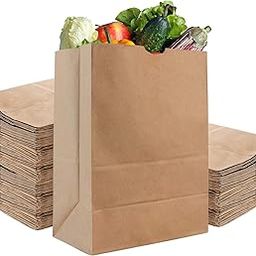 RanGit Bhumi- Brown Paper Bags Medium 10x14x5 in 50pcs for Grocery, Loundry, Take Away, Gifting, Disposable Reacycled Eco friendly Kraft Paper Covers Carry Bags without Handle (M, 10x14x5 in, 50)-picture-32