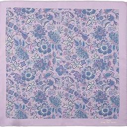 Blue Floral In Lavender Pocket Square For Men-picture-31