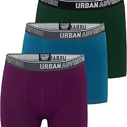 urban adventure Anti Bacterial Premium Cotton Spandex Trunks Underwear for Men with No Marks Waistband - Moisture Wicking and StayFresh Treatment (Pack of 3)-picture-11