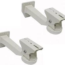 Security 90 Degree Viewing Area CCTV Camera Stand for Pole Bracket Hoop Mounting Bullet Camera Stand Bracket - Pack of 2-25