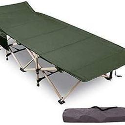 DORATIK Heavy Duty Lightweight Folding Camping Cot Bed for Adults Portable Sleeping Cot for Camp Office Use Beach Vocation and Home Lounging, Support-image-56