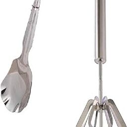 BLUE WONDER Stainless Steel Small Cooking Rice Paltaa Panjaa Combo Stainless Steel Power Free Hand Blender Mathani Ravai | Multipurpose | Sturdy & Lightweight | Multicolour | Pack of 2-16