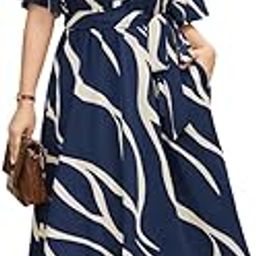 One Piece Dress for Women, New American Print Rayon Midi Dress, Stylish, Modern Party Outfit, Perfect for Casual and Formal Occasions-image-82