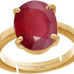 Certified 3.25 to 10.25 ratti or 3 carat to 9.5 carat Original Ruby Manik Gemstone Panchdhatu adjustable Ring for Men & Women-image-10