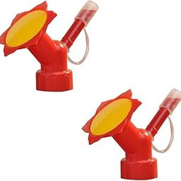 Nurturing Green® Dual Head Bottle Sprinkler & Nozzle for Watering Plants | Reusable Gardening Tool (Color: Red | Pack of 2) [Pls. Note: Plants are not Included]-image-10