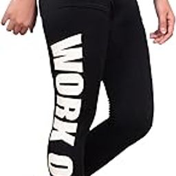 Mesh Yoga Gym and Active Sports Workout Black Stretchable Leggings Tights for Women's & Girl's-image-46