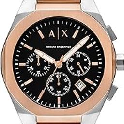 Stainless Steel Analog Black Dial Men's Watch-Ax4181, Band Color:Multicolor-image-69