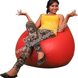 Jupiter XXL Bean Bag - Red (without filling) empty Cover only-picture-31