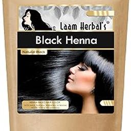 Laam Herbals Black Henna | Long Lasting | Total Grey Coverage | Easy to apply | Color Guarantee | Extra protection with Amla, Shikakai, Bhringraj & Brahmi Powder- 100 g-42