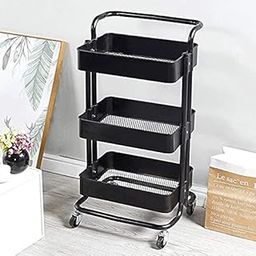 DASNDAS Kitchen Storage Organizer with Wheels - Metal Tray Rack & Bathroom Shelf-picture-14