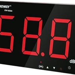 ATORSE® Sound Level Meter Tester 30~130Db Large Screen LCD Display Wall Hanging Type Decibel Noise Measuring with Alarm-26