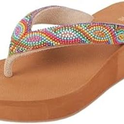 Women Faux Leather Beaded Platform Casual Slip-on Sandal-image-44