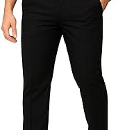 Men's Regular Fit Formal Stretchable Trousers with Expandable Waist | Skin-Friendly Lycra Solid Pant-image-33