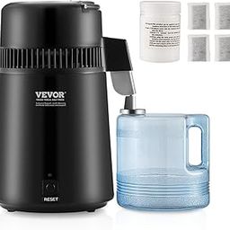 VEVOR Water Distiller, 4L 1.05 Gallon Pure Water Purifier Filter for Home Countertop, 750W Distilled Water Maker, Stainless Steel Interior Distiller Water Making Machine to Make Clean Water, Black-image-75