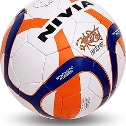 Nivia 296 Rubber Hand Stitched Football, Size 5, (Multicolour)-image-29