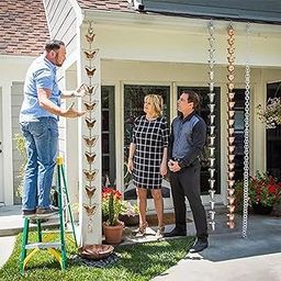 TOG Rain Chains Replace Metal Rainwater Catcher Chain for Awnings Backyard Sheds Butterfly'|Home & Garden| Yard, Garden & Outdoor Living| Garden Decor| Other Garden Decor'-60