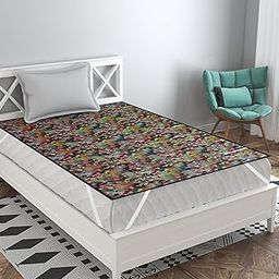 Waterproof Green Flower Plastic Sheet Single Bed/Baby Adult Waterproof Protection Sheet for Mattress 72 Inches x 36 Inches(6 feet x 3 feet)-image-21